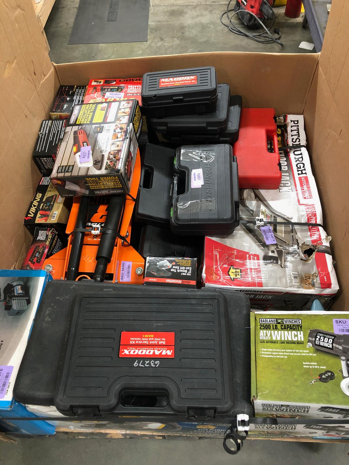 HF Tools- 25 PALLETS OPEN BOX Returns